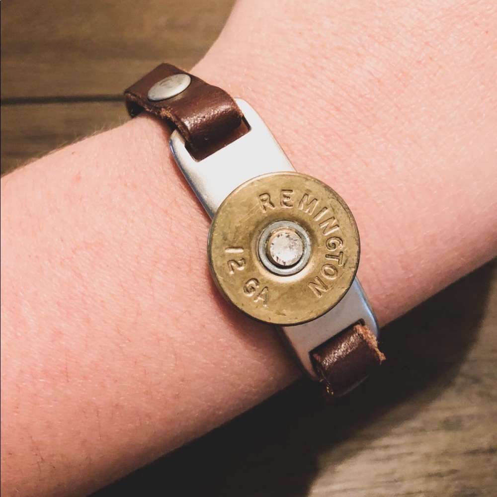 Handmade Rustic Shotgun Shell Bracelet